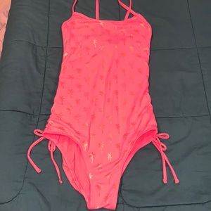 Girls Justice Coral One-Piece Swimsuit